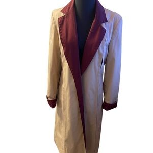 vintage Aigner trench coat, 1980s classic, size 12